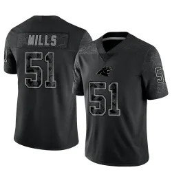 Nike NFL Carolina Panthers Rflctv (Sam Mills) Men's Fashion Football Jersey - Black S